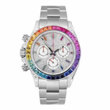 Daytona 18ct Diamond Set Custom Rainbow 116509