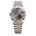 Datejust Dark Rhodium Dial Fluted Bezel 36mm 126231