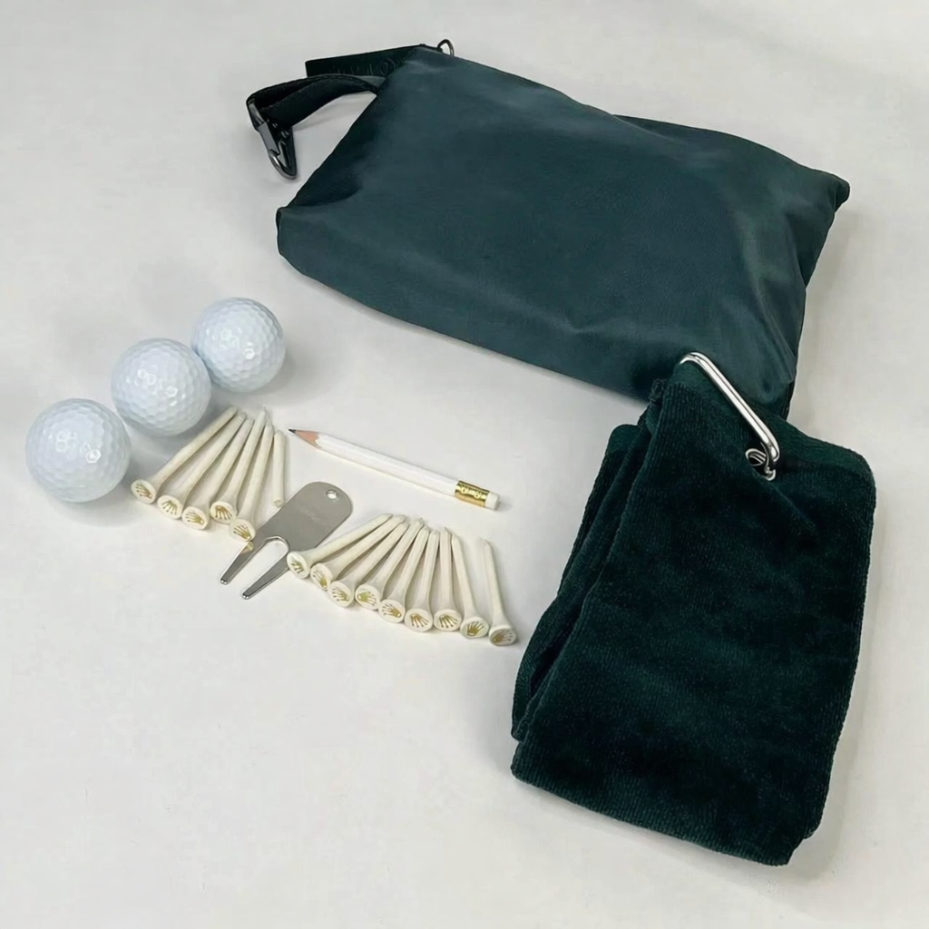 Crown-Embossed Golf Accessory Set